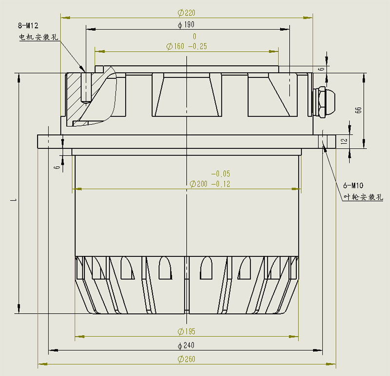 YDWF系列后傾風(fēng)機(jī)專用外轉(zhuǎn)子電機(jī)